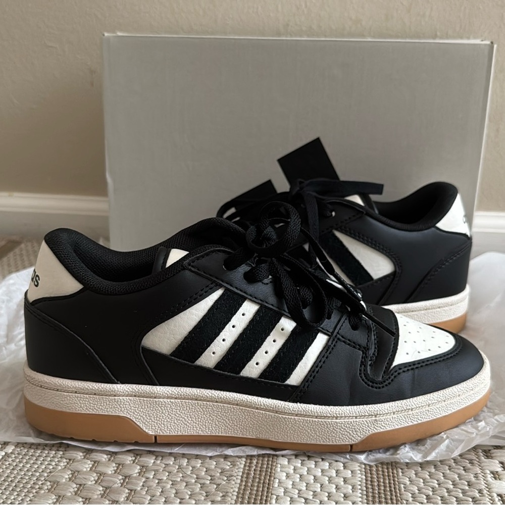 Adidas Break Start Low W Sneakers - Black, White, and Tan